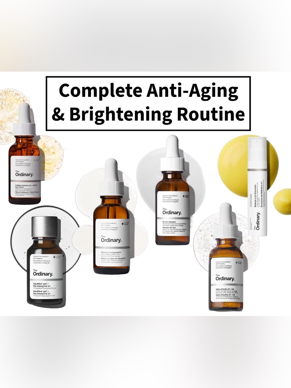 The Ordinary Complete Anti-Aging & Brightening Routine